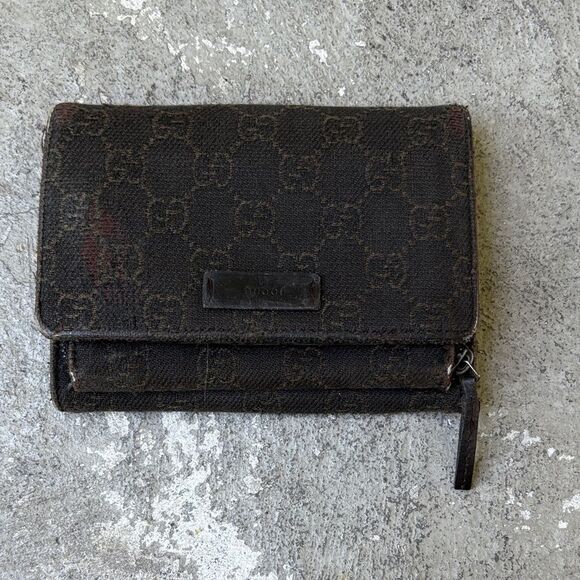 Gucci vintage denim wallet - Picture 1 of 10